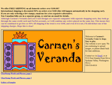 Tablet Screenshot of carmensveranda.com